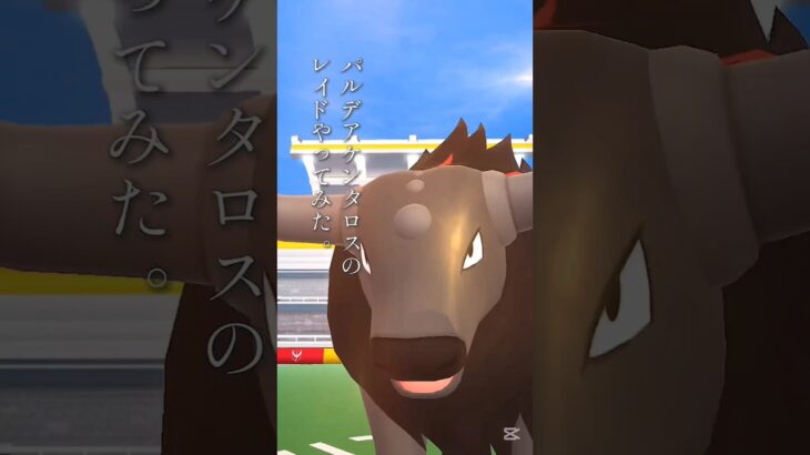 【ポケモンGO】パルデアケンタロスのレイドやってみた