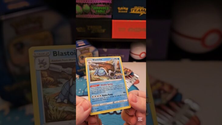Pokemon Go opening ft. Blastoise #pokemon #pokemoncards #pokemontcg #pokemoncommunity #pokemongo