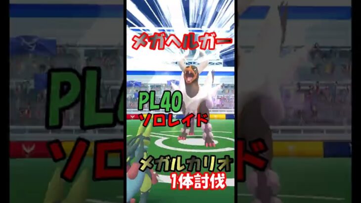 #ポケモンgo #ポケgo #ソロレイド#1体討伐#メガヘルガー#あねす#PL40縛り