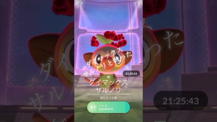 #ポケモンgo #レイド ダイマックスサルノリ#pokemongo