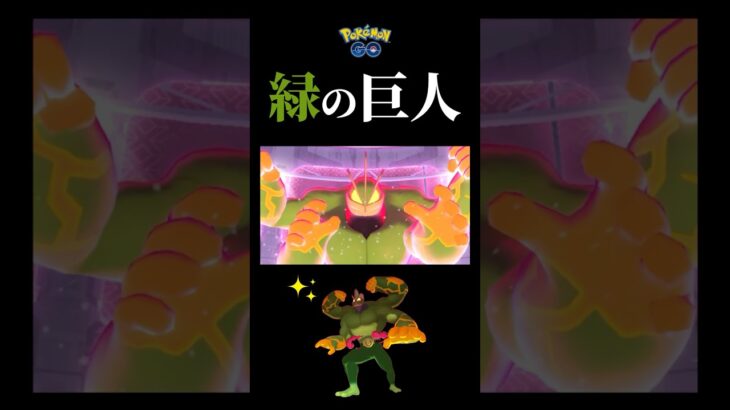 【キョダイマックス】あ！色違いのキョダイマックスカイリキーがとびだしてきた！#ポケモンgo #色違い #キョダイマックスカイリキー #shorts