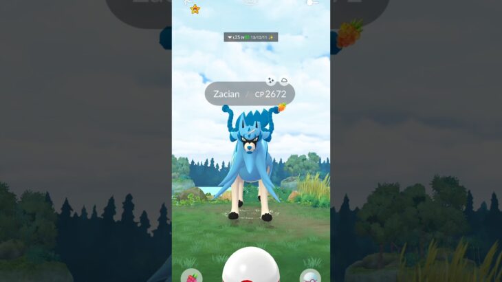 Caught a Shiny Galar Zacian in Pokémon GO ! ✨🦄