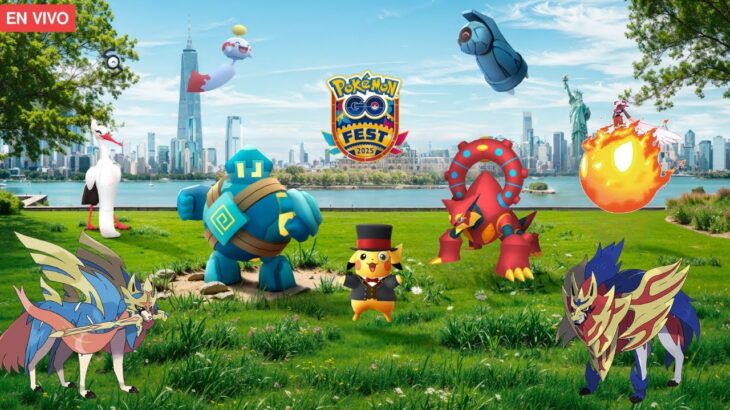🚨EMPIEZA EL GO FEST NUEVA JERSEY🚨CINDERACE GIGAMAX E INCURSIONES MUCHOS SHINY EN DIRECTO POKEMON GO