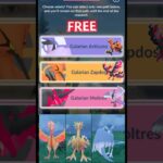 Finally I Got Free✨️Galarian Birds in Pokemon GO