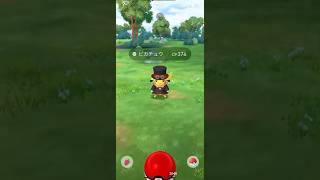 【ポケモンGO】 ピカチュウ（赤アクセント枠・通常色） 捕獲動画！！