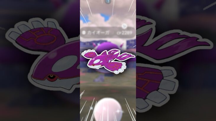 紫色のカイオーガ、もう出てくれ！【ポケモンGO】