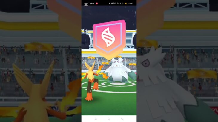 メガバシャーモ強し#ポケモンGO#メガユキノオー#2人討伐