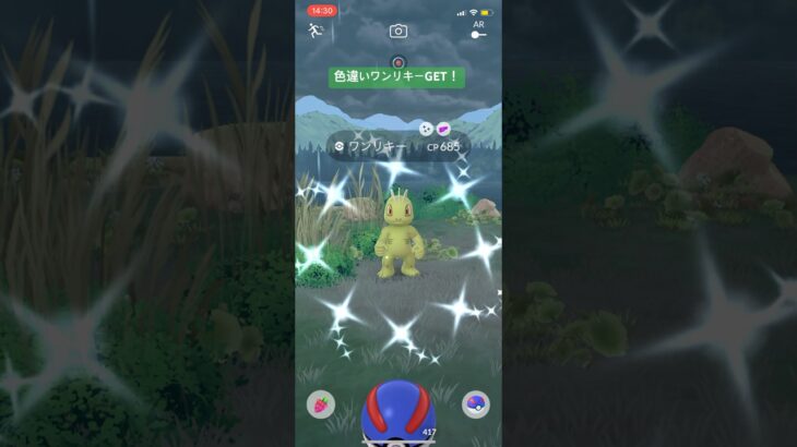 ポケモンGO色違いワンリキーGET！#ポケモン #ポケモンgo #pokemongo