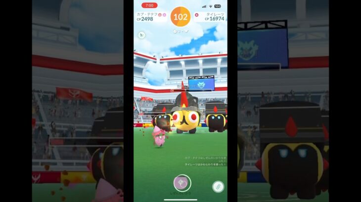 【ポケモンGO】朝から列車コスタイレーツ討伐！！倒れるモーションもとにかく可愛い！！色でるまで頑張る！#ポケモンgo #goフェス #タイレーツ #コスチューム