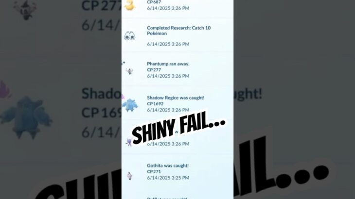 ✨I Failed THIS SHINY Pokemon in Pokemon Go…✨ #shorts #pokemon