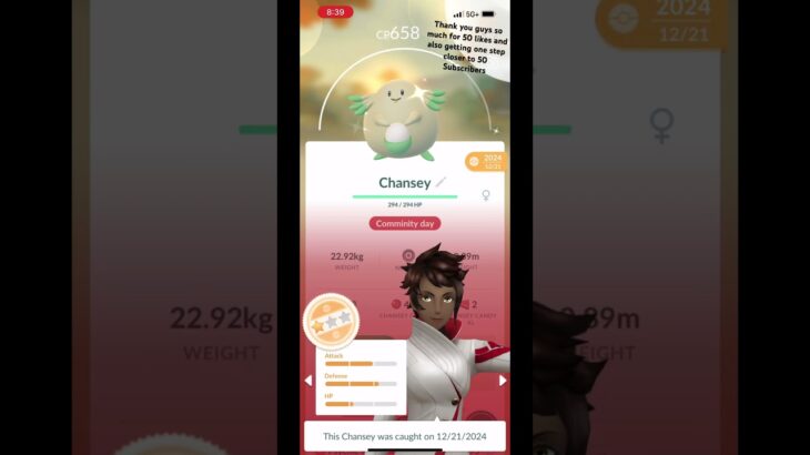 Transferring my shiny Chansey in pokemon go #pokemongo #collection