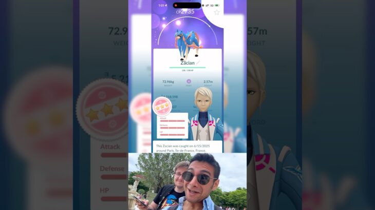 🤔 What’s the HUNDO for ZACIAN – Pokémon Go Fest 2025 Paris #pokemon #shorts