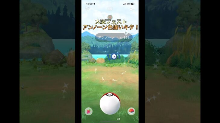 大阪フェストアンノーン色違いゲット⁉︎中級者part191【ポケモンGO】#ポケモンgo #ポケモン #pokemongo #pokemon #アンノーン #shorts
