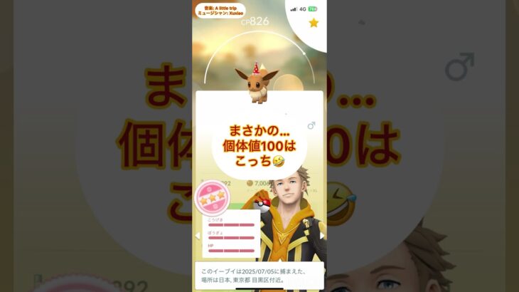 イーブイ個体値100登場…#pokemongo #ポケモンgo #pokemon #ポケモン #shorts #ショート #ショート動画 #ポケポケ #PokemonTCGPocket