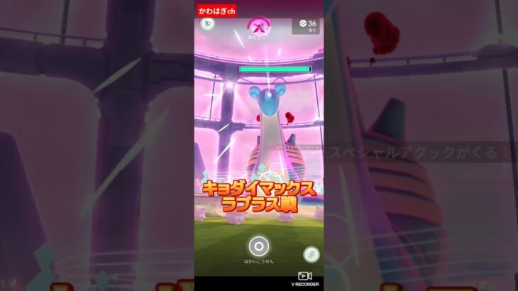【ポケモンGO】キョダイマックスラプラス戦！#ポケモンGO#ポケモン#pokemon #pokemongo #キョダイマックス#レイド#ラプラス#ストリンダー#レイドバトル
