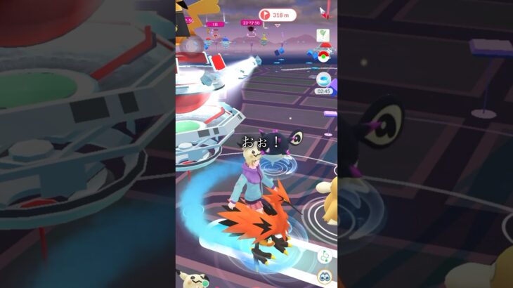 【ポケモンGO】ガラルサンダー降臨【毎日おさんぽおこう】#ポケモンgo #shorts #ガラル三鳥 #おさんぽおこう