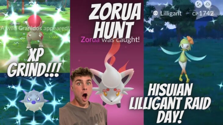 ✨Hisuian Lilligant RAID DAY LIVE! And Hisuain Zorua, Solgaleo, 4X CATCH XP & DUST in Pokemon Go!✨