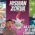 ✨Hisuian Zorua, Solgaleo Raids, 4X CATCH XP & DUST and More in Pokemon Go LIVE!✨ (10 HOUR STREAM)