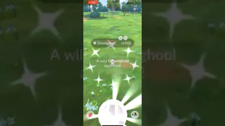 ✨NEW Shiny Gimmighoul CAUGHT in Pokemon Go!✨ #shorts #pokemon