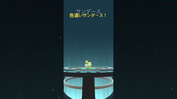 色違いイーブイ 進化！#ポケモンgo #ポケモン #pokemongo #色違い #コミュニティデイ #サンダース #イーブイ