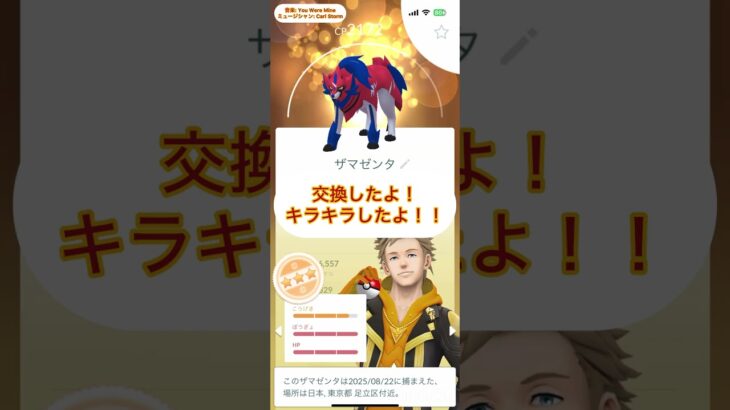 ザシザマ最低でも個体値1欠け、そしてMDへ #ポケモンgo #pokemongo #pokemon #ポケモン #色違いポケモン #ショート #shorts #ショート動画