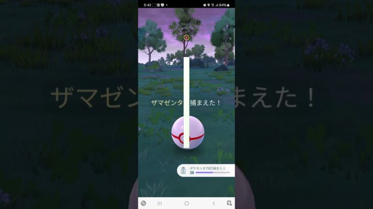 色違い盾の王ザマゼンダGET❗❗#ポケモンgo #shorts