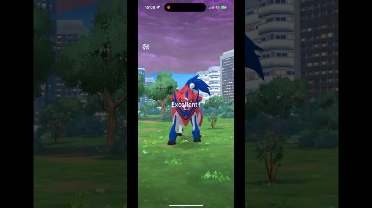 【ポケモンGO】一撃捕獲‼︎ エクセレントスローの投げ方 ザマゼンタ サークル固定投法 紫黒の空