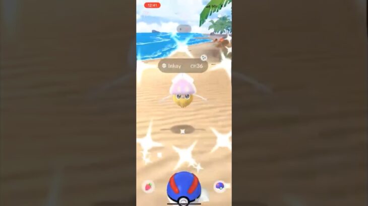 ✨I Caught a SHINY Pokemon at The Beach in Pokemon Go!✨ #shorts #pokemon
