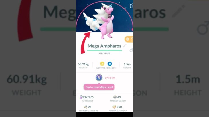 LETS GO!! ✨ Shiny Mega  Ampharos✨Evolve🧬 in Pokemon GO.