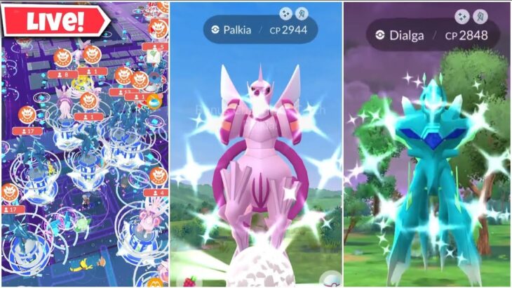LIVE | 150+ Origin Dialga & Palkia Raids | Pokémon Go Origin Dialga & Origin Palkia Shundo Hunting✨️