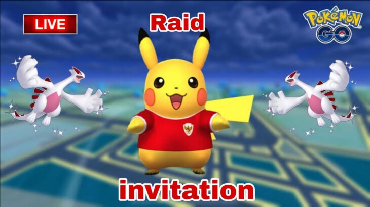 🔴Live  T-shirt Pikachu Raid invitation 🎯  by |#raj4t5 in  pokemon go