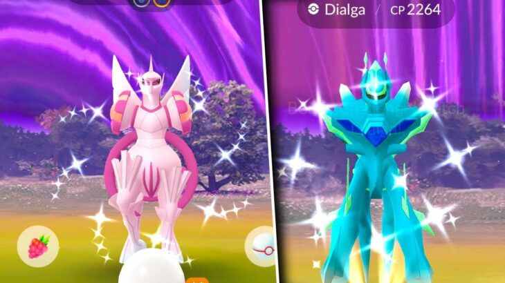 NEW ORIGIN RAID DAY IS LIVE IN POKEMON GO! Shiny BOOSTED Origin Dialga & Palkia! #pokemongo