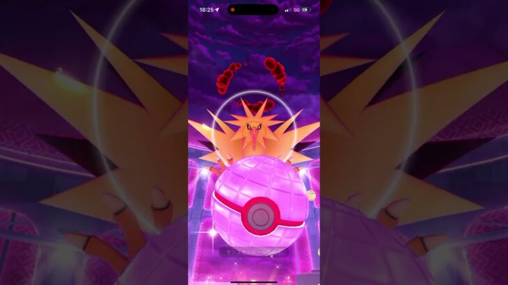特別背景サンダーゲットd(^_^o) #ポケモンgo #ダイマックス#サンダー