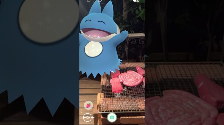 ゴンベとグルグルソーセージ食べる❤️#shorts #pokemon #ポケモン #夏休み #ポケモンgo #bbq